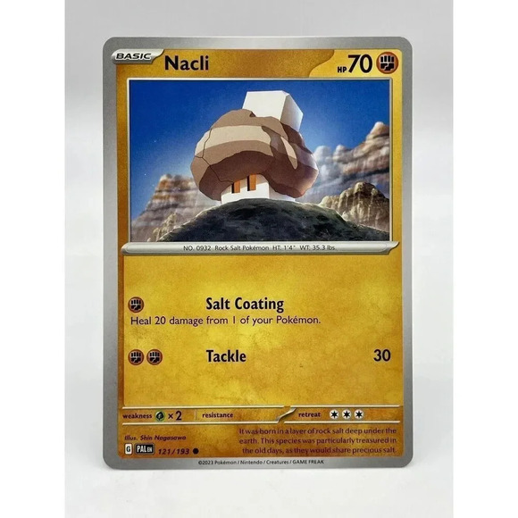 Nacli 121/193 Scarlet & Violet Paldea Evolved Non-Holo Pokemon TCG Mint Unplayed - Picture 1 of 6